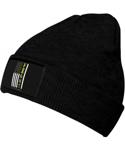 Beanie Soft Warm Skull Cap Winter Headwear Hat Knit Cuffed for Men Women Breast Cancer Warrior Support Squad Sarcoma Cancer A...