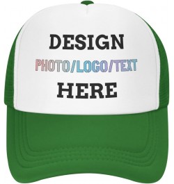 Custom Hat Design Your Own,Classics Personalized Hats for Women Adjustable Customizable Hats for Men Youth Green $7.78 Baseba...