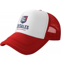 DeSales University Logo Trucker Hats for Both Men and Women - Mesh Baseball Snapback Hats Red $23.81 Baseball Caps