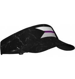 Demisexual Pride Flag LGBTQ Visor Cap Adjustable Uv Protection Sun Visor Hats Empty Top Baseball Hat for Women and Men Black ...