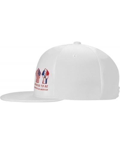 Snapback Baseball Cap Proud to Be Dominican USA Flag for Men Women White $10.28 Baseball Caps