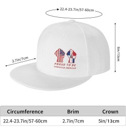 Snapback Baseball Cap Proud to Be Dominican USA Flag for Men Women White $10.28 Baseball Caps