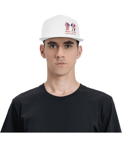 Snapback Baseball Cap Proud to Be Dominican USA Flag for Men Women White $10.28 Baseball Caps