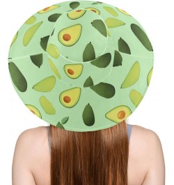 Women's Sun Hats Wide Brim Green Avocado Summer Beach Visor Hat UV UPF Foldable Trave $11.87 Sun Hats