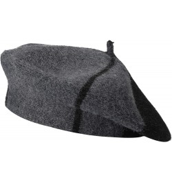 French Beret Hat Fashion Print Lightweight Winter Warm Artist Hat for Women Mix Black/Gray $10.78 Berets