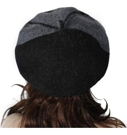 French Beret Hat Fashion Print Lightweight Winter Warm Artist Hat for Women Mix Black/Gray $10.78 Berets