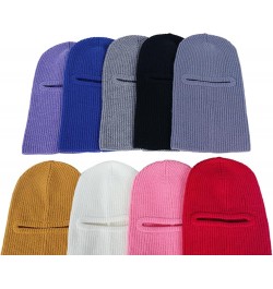 Fleece Gaiter Women Winter Cycling Full Face Neck Warmth New Winter Skiing Hood Set Head Knitted Wool Mens Ski Purple $9.90 S...