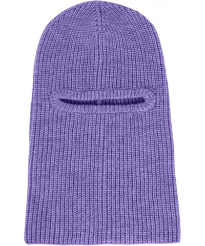 Fleece Gaiter Women Winter Cycling Full Face Neck Warmth New Winter Skiing Hood Set Head Knitted Wool Mens Ski Purple $9.90 S...