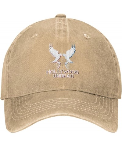 Hollywood Music Undead Hat Cap Distressed Denim Vintage Washed Trucker Hat Women Men Adjustable Classic Black Natural $10.01 ...