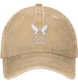 Hollywood Music Undead Hat Cap Distressed Denim Vintage Washed Trucker Hat Women Men Adjustable Classic Black Natural $10.01 ...