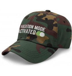 Vacation Mode - Embroidered Dad Hat, Vacation Gift, Gift for Vacation, Traveling Gift, Travel Gift V1 Green Camo $14.94 Baseb...