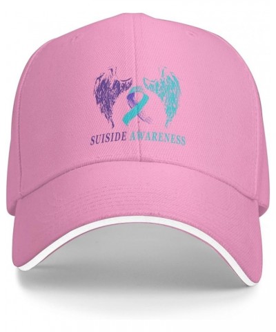 Vintage Wings Suicide Prevention Awareness Baseball Cap Trucker Dad Hat for Men Women Pink $10.76 Baseball Caps