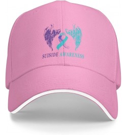 Vintage Wings Suicide Prevention Awareness Baseball Cap Trucker Dad Hat for Men Women Pink $10.76 Baseball Caps