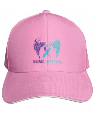 Vintage Wings Suicide Prevention Awareness Baseball Cap Trucker Dad Hat for Men Women Pink $10.76 Baseball Caps