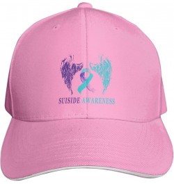 Vintage Wings Suicide Prevention Awareness Baseball Cap Trucker Dad Hat for Men Women Pink $10.76 Baseball Caps