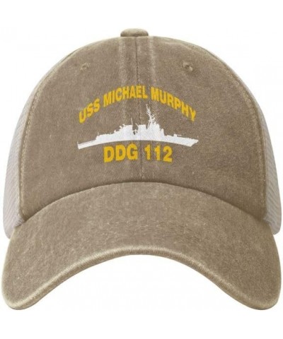 USS Michael Murphy DDG 112 Flag Baseball Caps-Denim Hats Cowboy Knit hat Fisherman's hat Natural $12.85 Baseball Caps