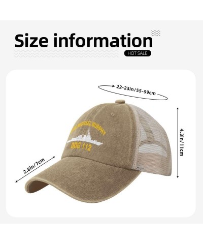 USS Michael Murphy DDG 112 Flag Baseball Caps-Denim Hats Cowboy Knit hat Fisherman's hat Natural $12.85 Baseball Caps