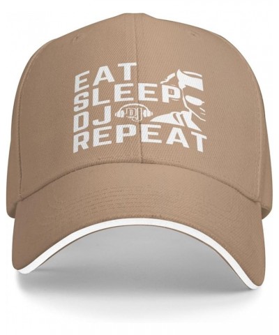 Eat Sleep Dj Repeat Hat for Men Women Baseball Cap Trucker Hat Dad Hat Natural $13.01 Baseball Caps