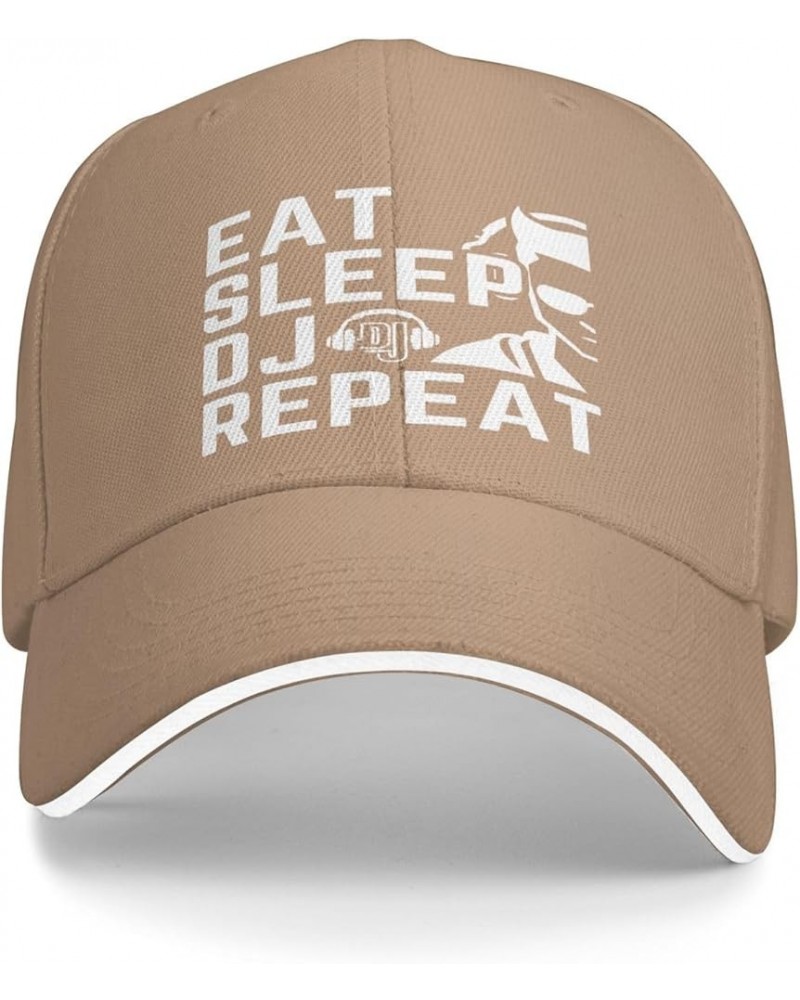 Eat Sleep Dj Repeat Hat for Men Women Baseball Cap Trucker Hat Dad Hat Natural $13.01 Baseball Caps