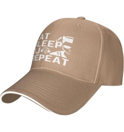 Eat Sleep Dj Repeat Hat for Men Women Baseball Cap Trucker Hat Dad Hat Natural $13.01 Baseball Caps