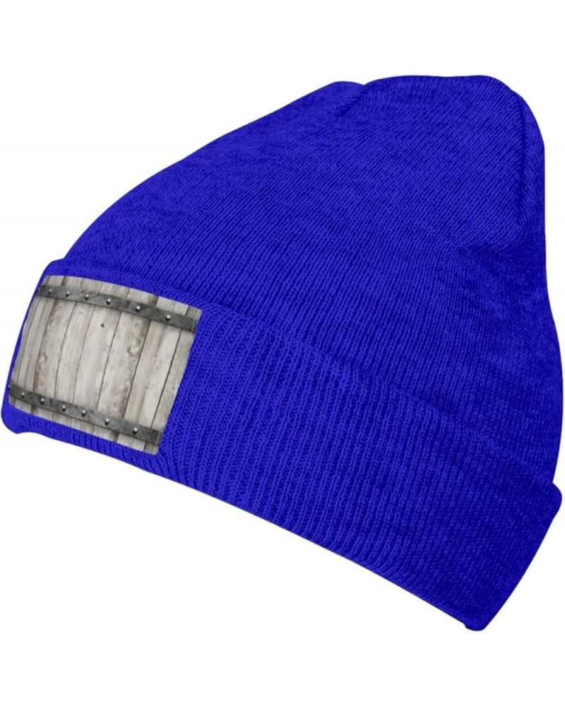 Barn Door1 Print Slouchy Beanie for Men Women Hip-Hop Soft Lightweight Running Beanie Adult Hats Blue $10.07 Skullies & Beanies