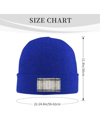 Barn Door1 Print Slouchy Beanie for Men Women Hip-Hop Soft Lightweight Running Beanie Adult Hats Blue $10.07 Skullies & Beanies