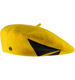 Women's Le Piquant Basque Beret, Authentic French Beret, Fine Felted Wool, Naturally Water Repellent Jaune $32.10 Berets