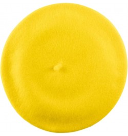 Women's Le Piquant Basque Beret, Authentic French Beret, Fine Felted Wool, Naturally Water Repellent Jaune $32.10 Berets