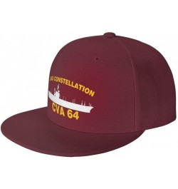 USS Constellation CVA 64 Flag-Trucker Hats Denim Hats Cowboy Knit hat Baseball Caps Fisherman's hat $10.43 Baseball Caps