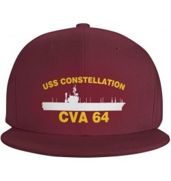 USS Constellation CVA 64 Flag-Trucker Hats Denim Hats Cowboy Knit hat Baseball Caps Fisherman's hat $10.43 Baseball Caps