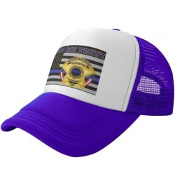 Sheriff Deputies in God We Trust1 Flag-Trucker Hats Denim Hats Cowboy Knit hat Baseball Caps Fisherman's hat Purple $16.47 Ba...