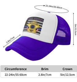 Sheriff Deputies in God We Trust1 Flag-Trucker Hats Denim Hats Cowboy Knit hat Baseball Caps Fisherman's hat Purple $16.47 Ba...