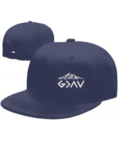 God is Greater Than The Highs and Lows Flat Brim Bill Baseball Cap Adjustable Faashion Sunhat Dad Hat for Men Women Navy Blue...