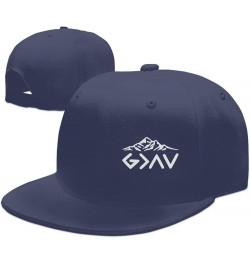 God is Greater Than The Highs and Lows Flat Brim Bill Baseball Cap Adjustable Faashion Sunhat Dad Hat for Men Women Navy Blue...