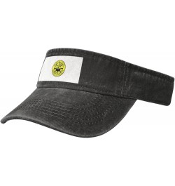 Seneca County Flag Sun Visor Hats for Women Men Adjustable Sports Sun Hats Cotton Golf Cap Black $14.57 Visors