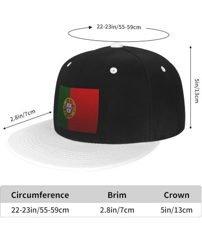 Flag of Portugal Knitting Effect Baseball Cap for Men Women Snapback Hat Adjustable Flat Bill Hats White $12.85 Baseball Caps