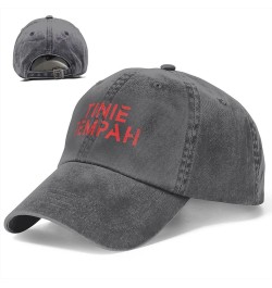 Tinie Music Tempah Hats for Men Women, Classic Adjustable Mesh Washed Denim Baseball Cap Hat Black Deep Heather $9.86 Basebal...