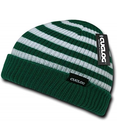 Kilimanjaro Striped Beanie Emerald/White $8.54 Skullies & Beanies