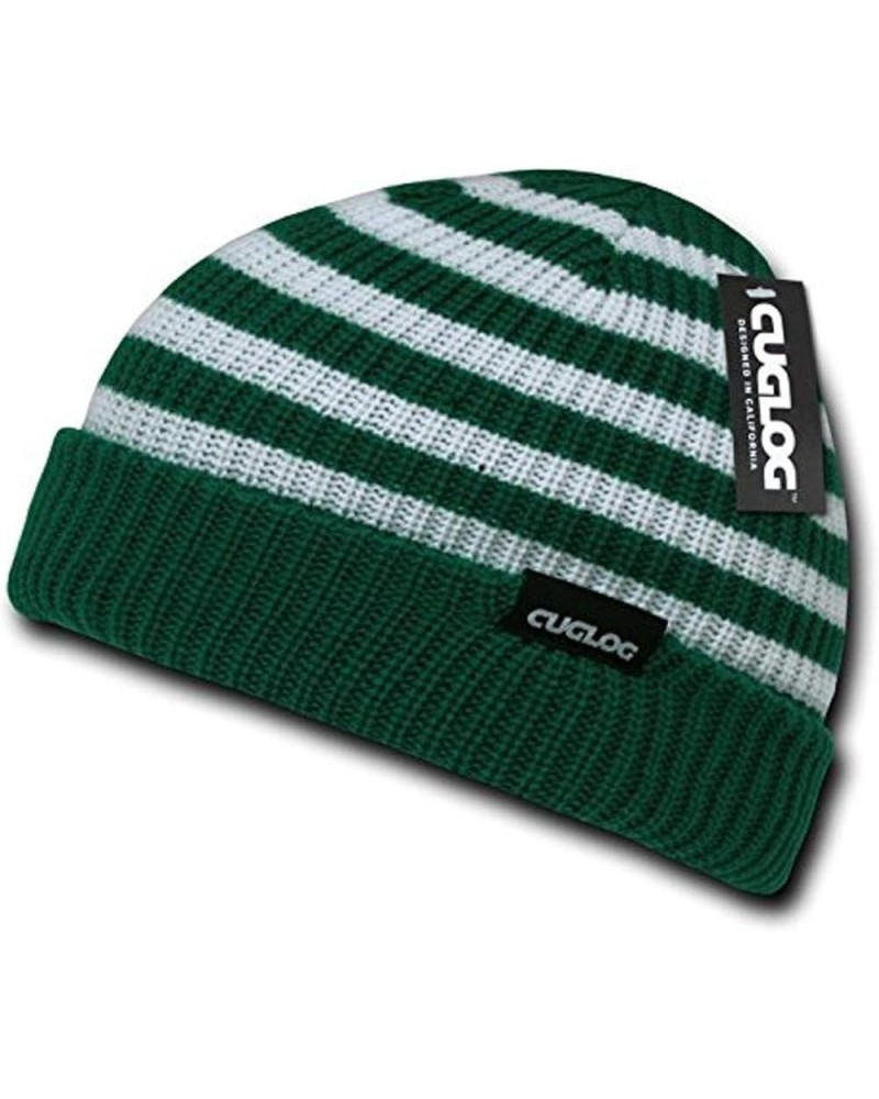 Kilimanjaro Striped Beanie Emerald/White $8.54 Skullies & Beanies