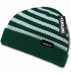 Kilimanjaro Striped Beanie Emerald/White $8.54 Skullies & Beanies