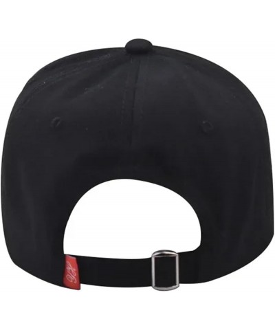 Retro Embroidered Baseball Caps Women Men Leisure Peaked Hat Outdoor Shade Cotton Adjustable Sports Cap Style1 Black $12.81 S...