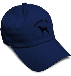 Soft Baseball Cap Vizsla Silhouette Embroidery Dogs Twill Cotton Dad Hats for Men & Women Navy Personalized Text Here $15.11 ...