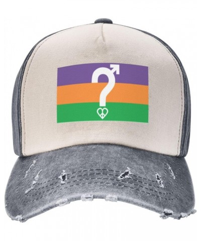 LGBT Pansexuality Omnisexuality Pride Flag Upgrade Your Style with Funny Adjustable Cotton Baseball Caps for Men and Women Gr...