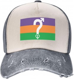 LGBT Pansexuality Omnisexuality Pride Flag Upgrade Your Style with Funny Adjustable Cotton Baseball Caps for Men and Women Gr...