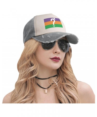 LGBT Pansexuality Omnisexuality Pride Flag Upgrade Your Style with Funny Adjustable Cotton Baseball Caps for Men and Women Gr...