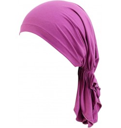 Women's Under Scarf Hat Hijab Cap Islamic Muslim Under Scarf Hijabs Caps Tie-Back Closure Hats Muslim Beanie 2023 Purple $7.8...