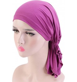 Women's Under Scarf Hat Hijab Cap Islamic Muslim Under Scarf Hijabs Caps Tie-Back Closure Hats Muslim Beanie 2023 Purple $7.8...