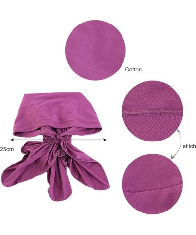 Women's Under Scarf Hat Hijab Cap Islamic Muslim Under Scarf Hijabs Caps Tie-Back Closure Hats Muslim Beanie 2023 Purple $7.8...