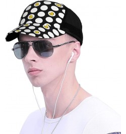 Rubber Duck Swimming Curved Brim Mesh Baseball Cap Casual Sun Hat All Seasons for Unisex Polka Dot Shower Duck $11.20 Basebal...