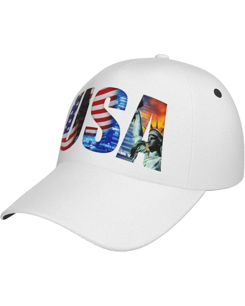 USA Flag Baseball Cap Bald Eagle Patriotic Hat for Men Women, Independence Day Baseball Hat Unisex Usa American Flag 10 $14.1...